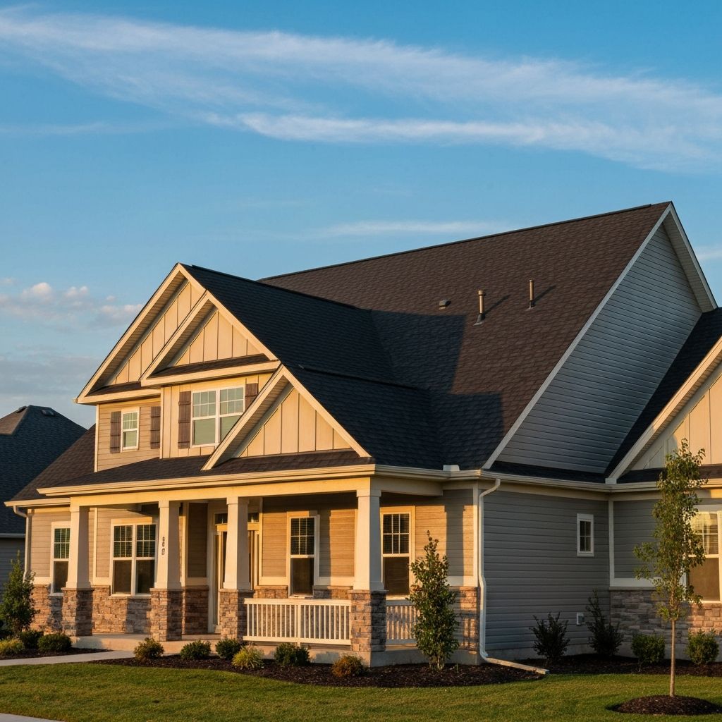 Beautiful residential home exterior