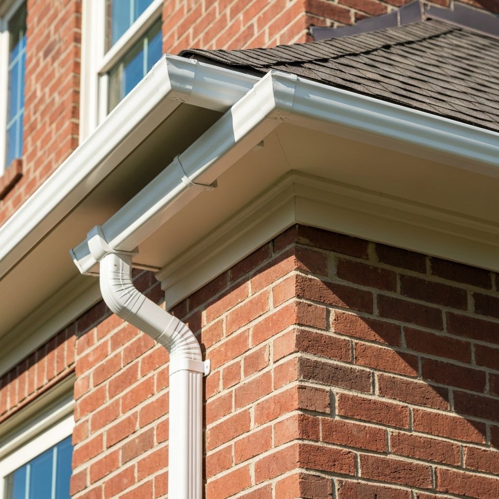 New seamless gutter installation