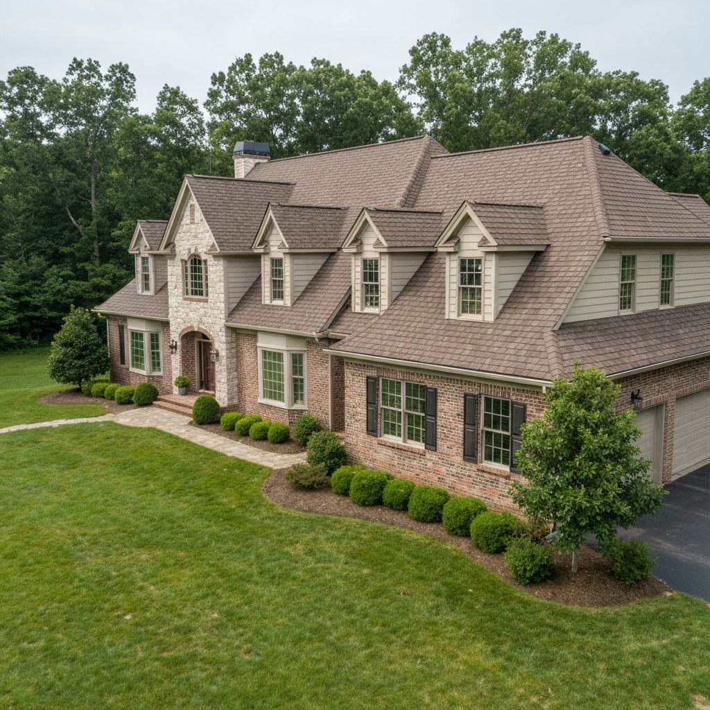 Colonial home roof replacement